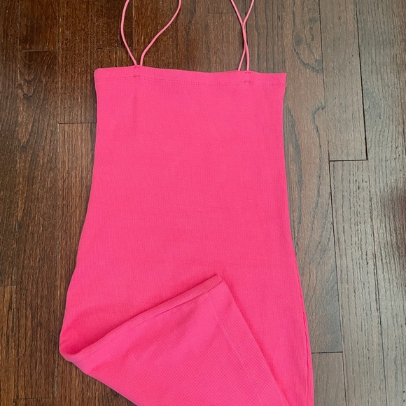 Zara Hot Pink Thin Strap Dress - Picture 2 of 6